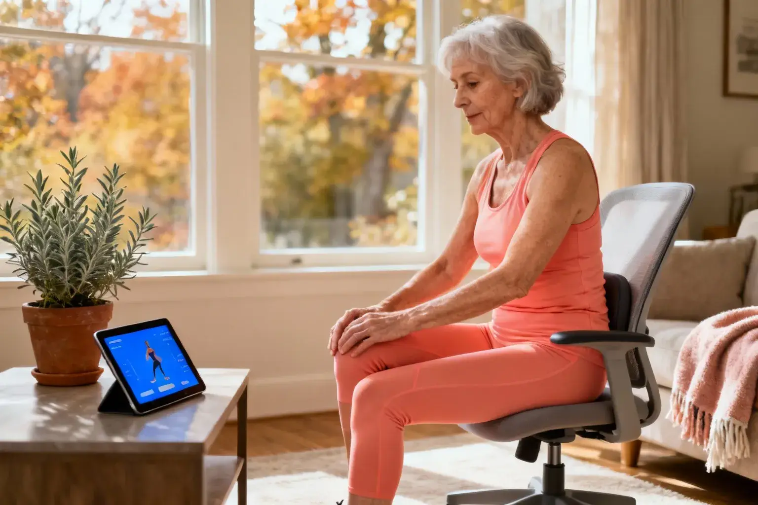 Cette application de 2025 soulage les genoux douloureux en 8 semaines depuis son fauteuil