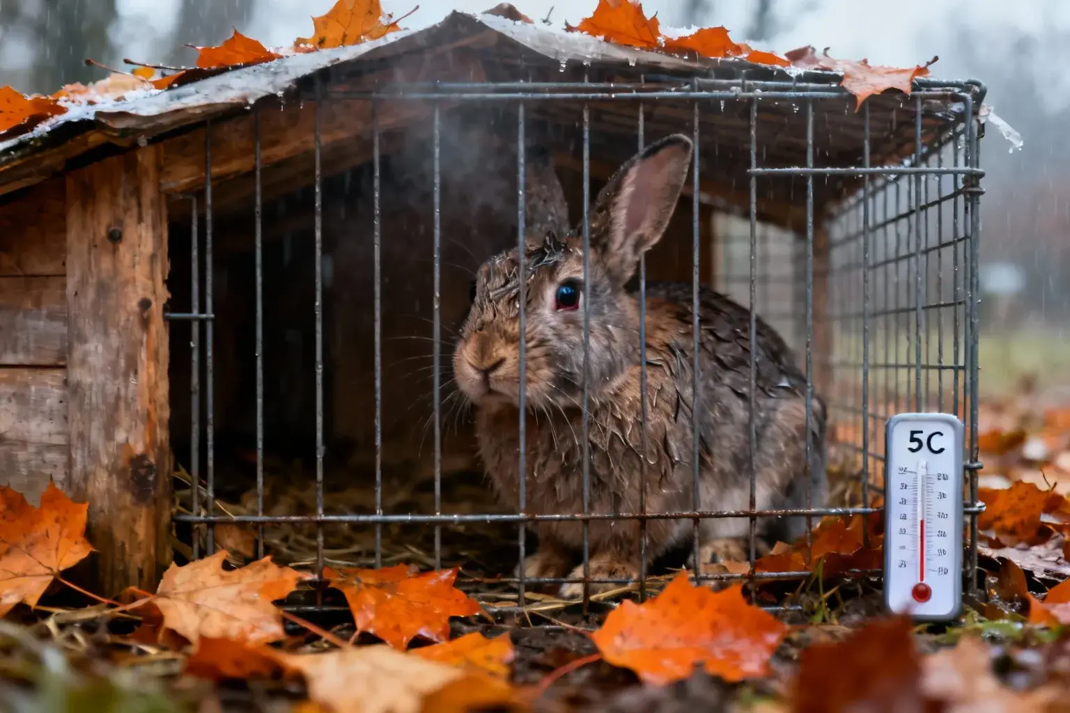 La SPA évalue à 7/10 la négligence des lapins laissés dehors cet automne