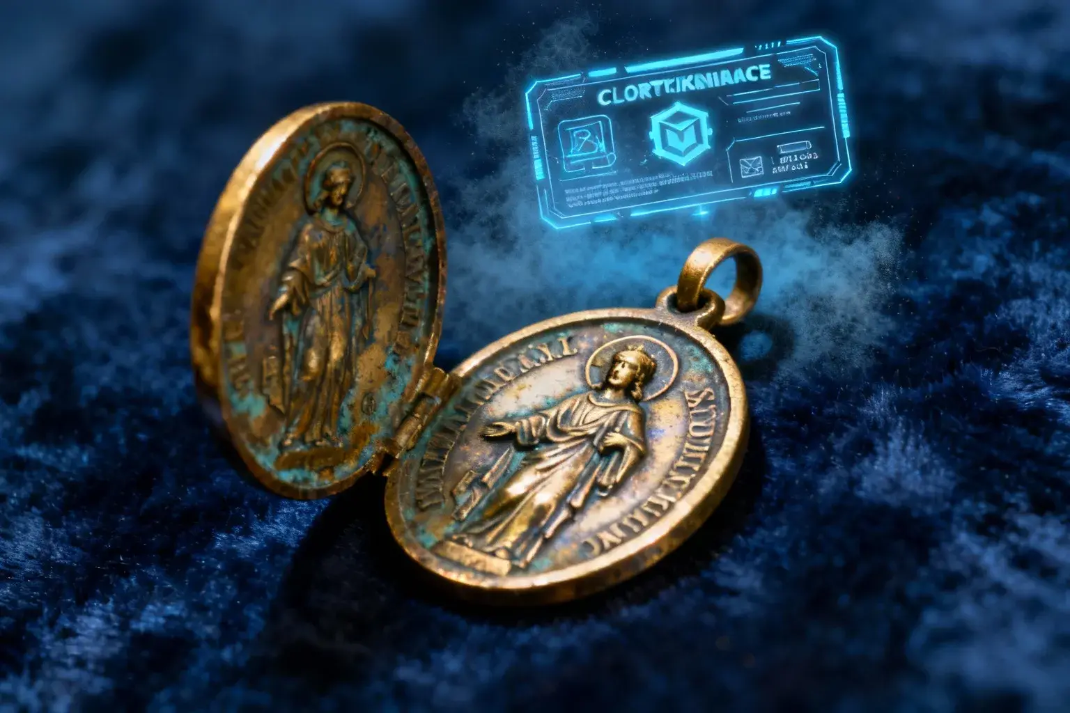Cette médaille religieuse devient la première au monde certifiée par blockchain