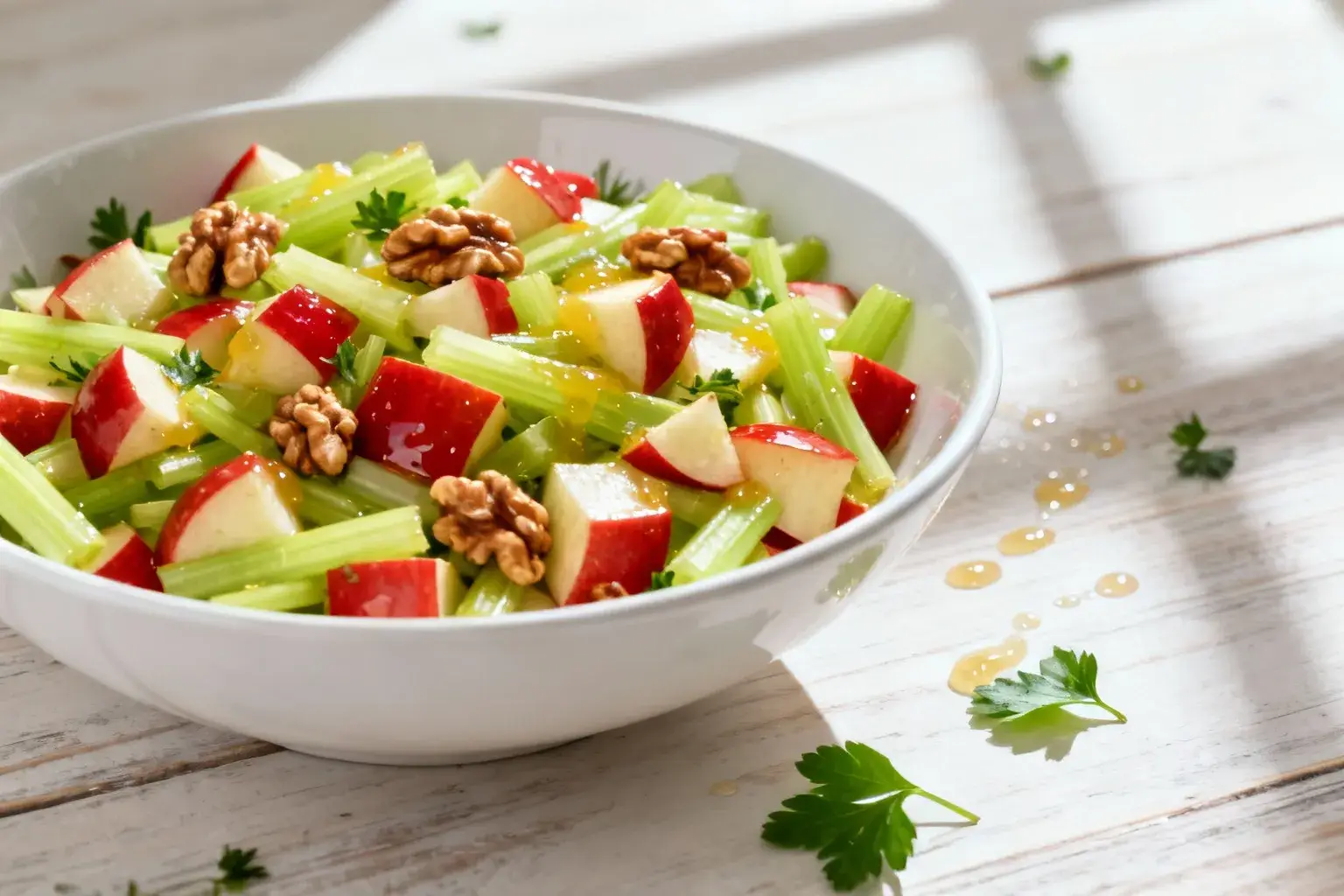 Ma famille préfère ma salade pomme-céleri à celle des restaurants depuis 3 semaines