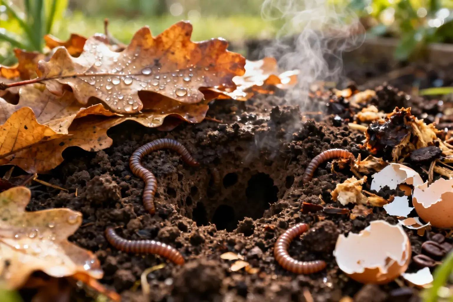 En 4 semaines j’ai triplé les vers de terre de mon sol avec cette méthode automnale