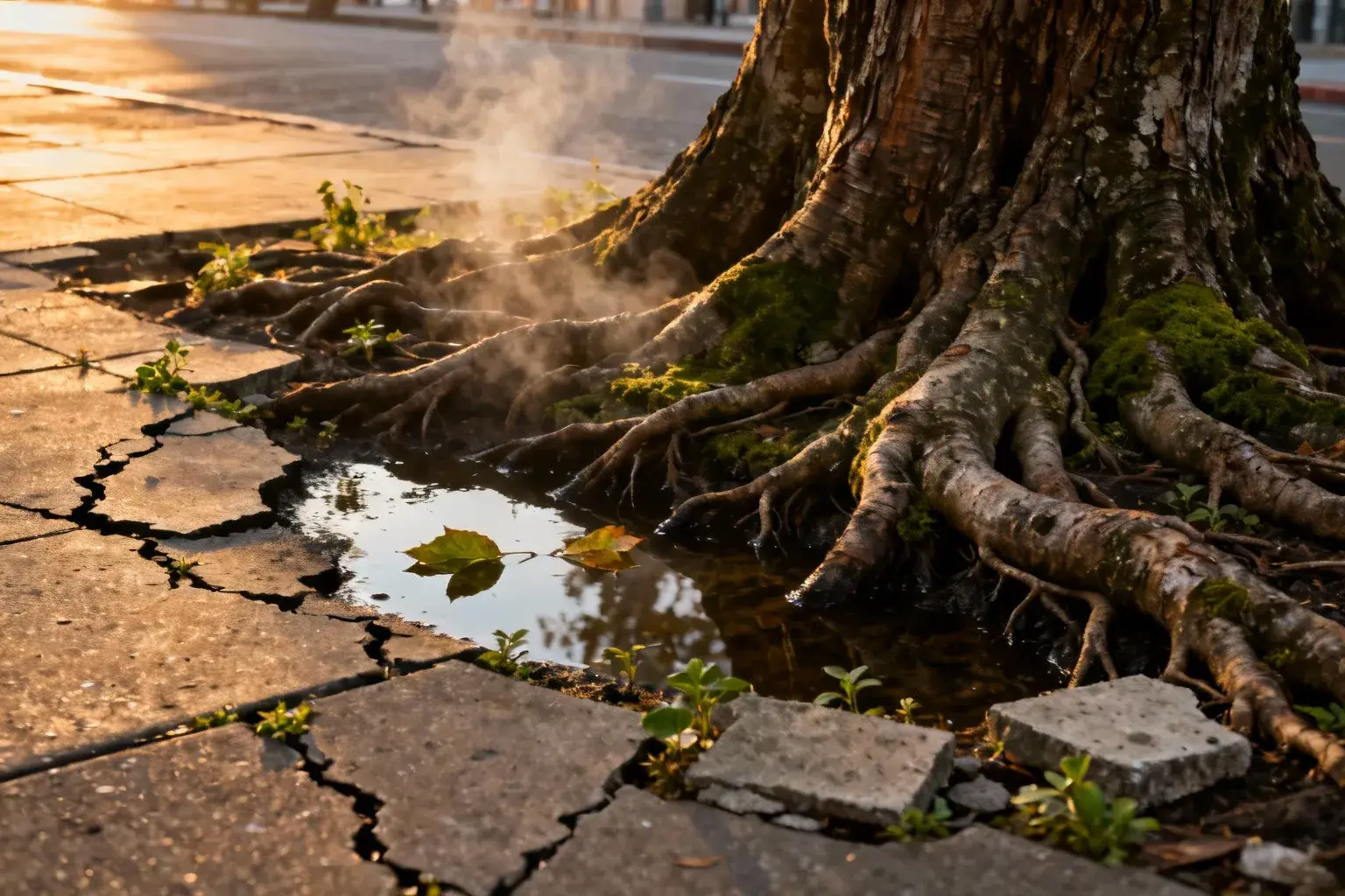 Ces arbres urbains résistent 60% mieux grâce à l’eau des canalisations qui fuit